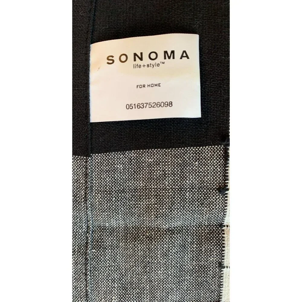 Set Of 4 Sonoma Plaid Checkered Cotton Napkins 18
